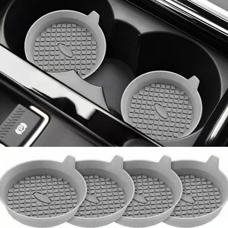 SEAMETAL 2-Pack Silicone Car Cup Holder Coasters, Universal Non-Slip Inserts, Vehicle Interior Accessories