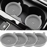 SEAMETAL 2-Pack Silicone Car Cup Holder Coasters, Universal Non-Slip Inserts, Vehicle Interior Accessories