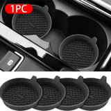 SEAMETAL 2-Pack Silicone Car Cup Holder Coasters, Universal Non-Slip Inserts, Vehicle Interior Accessories