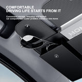 SEAMETAL Faux Leather Car Sun Visor Organizer, Multi-Pocket Storage Pouch for Glasses, Cards & License, Lightweight, Fits Most Vehicles