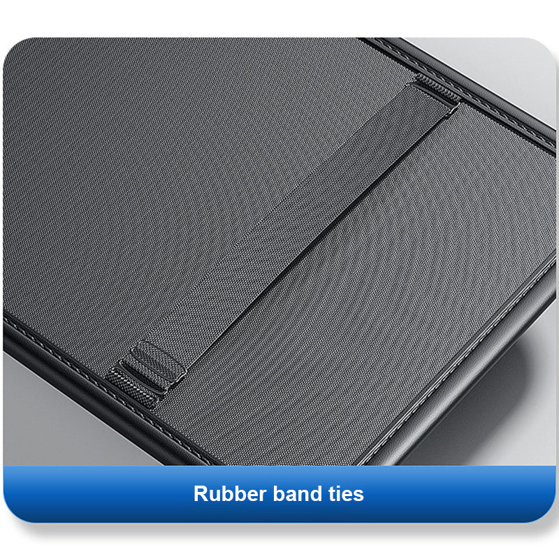 SEAMETAL Faux Leather Car Sun Visor Organizer, Multi-Pocket Storage Pouch for Glasses, Cards & License, Lightweight, Fits Most Vehicles