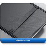 SEAMETAL Faux Leather Car Sun Visor Organizer, Multi-Pocket Storage Pouch for Glasses, Cards & License, Lightweight, Fits Most Vehicles