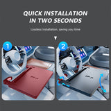 SEAMETAL Car Steering Wheel Tray Auto Interior Laptop Desk Multi-Functional Extendable Tray for Work Dining Travel Writing Reading