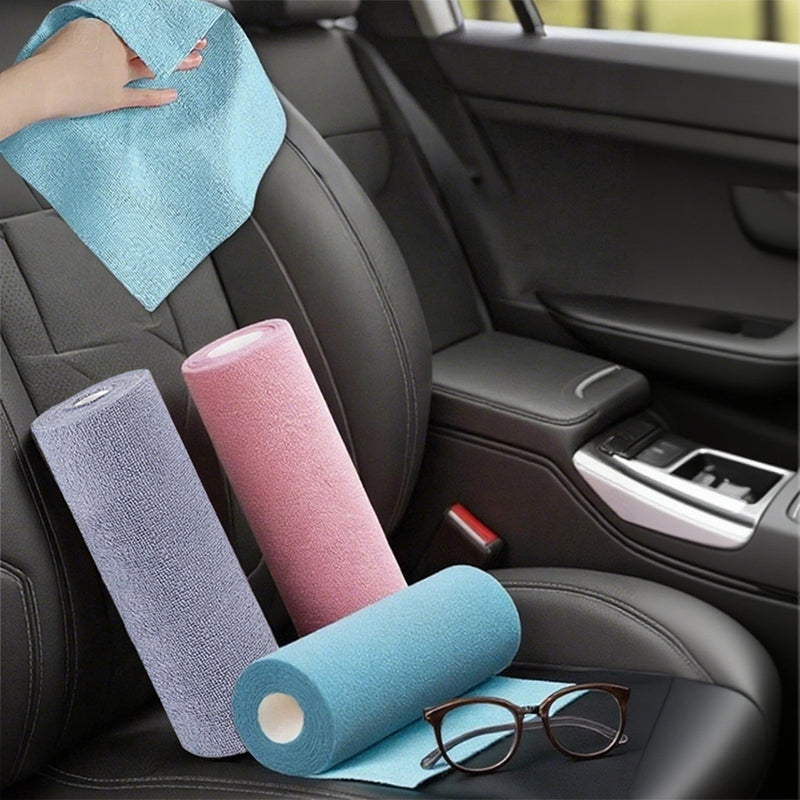 SEAMETAL Car Polyester Cotton Hand Torn Towel Dual Use Dry Wet Microfiber Thickening Water Uptake Durable Cleaning