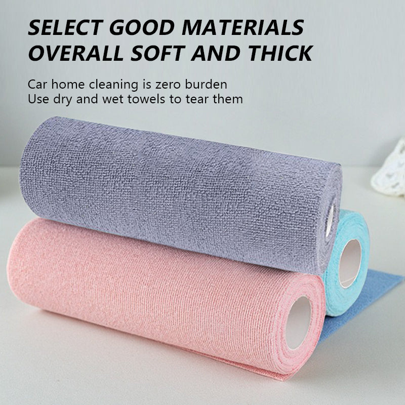 SEAMETAL Car Polyester Cotton Hand Torn Towel Dual Use Dry Wet Microfiber Thickening Water Uptake Durable Cleaning
