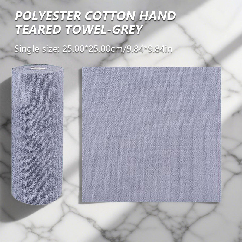 SEAMETAL Car Polyester Cotton Hand Torn Towel Dual Use Dry Wet Microfiber Thickening Water Uptake Durable Cleaning