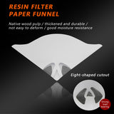 SEAMETAL 50/100Pcs Disposable Paint Funnel Filter Paper Car Paint Spray Mesh Paper Filter Funnel Strainer Conical Straining Tool