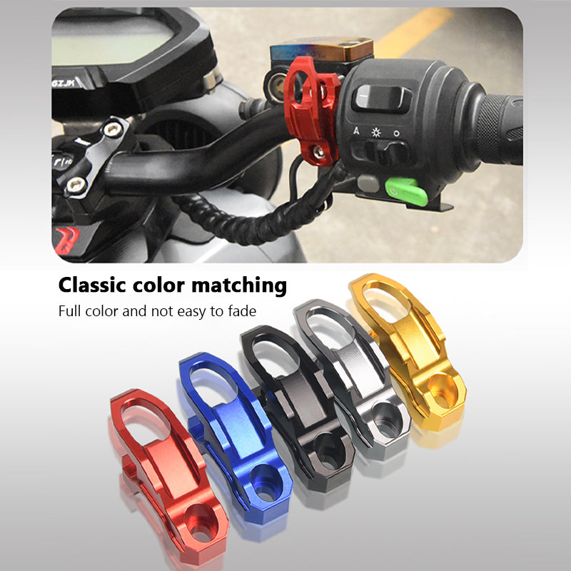 SEAMETAL Motorcycle Helmet Hook Universal Aluminium Alloy Luggage Bag Hanger Modified Helmet Holder Clamp Bracket Accessories