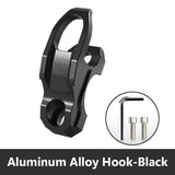 SEAMETAL Motorcycle Helmet Hook Universal Aluminium Alloy Luggage Bag Hanger Modified Helmet Holder Clamp Bracket Accessories
