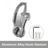 SEAMETAL Motorcycle Helmet Hook Universal Aluminium Alloy Luggage Bag Hanger Modified Helmet Holder Clamp Bracket Accessories