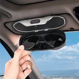 SEAMETAL Car Glasses Case Portable Press Switch Car Sun Visor Sunglasses Holder ABS With Flocking Lining Glasses Box Universal