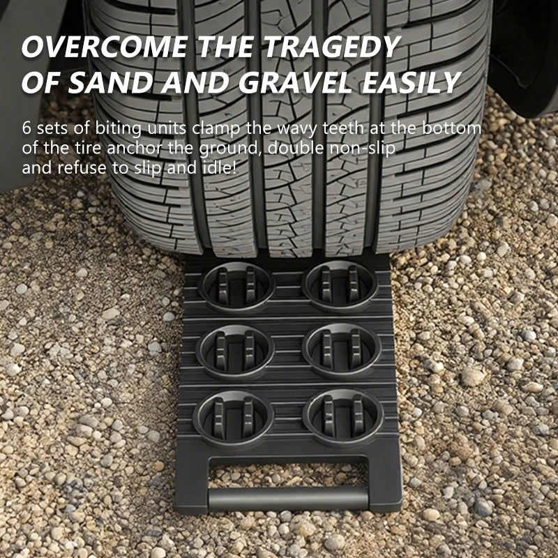 SEAMETAL Car Tire Emergency Anti-skid Board Recovery Tracks Traction Mat Board Snow Chain Shovel Ramps Pad Off Road Accessories