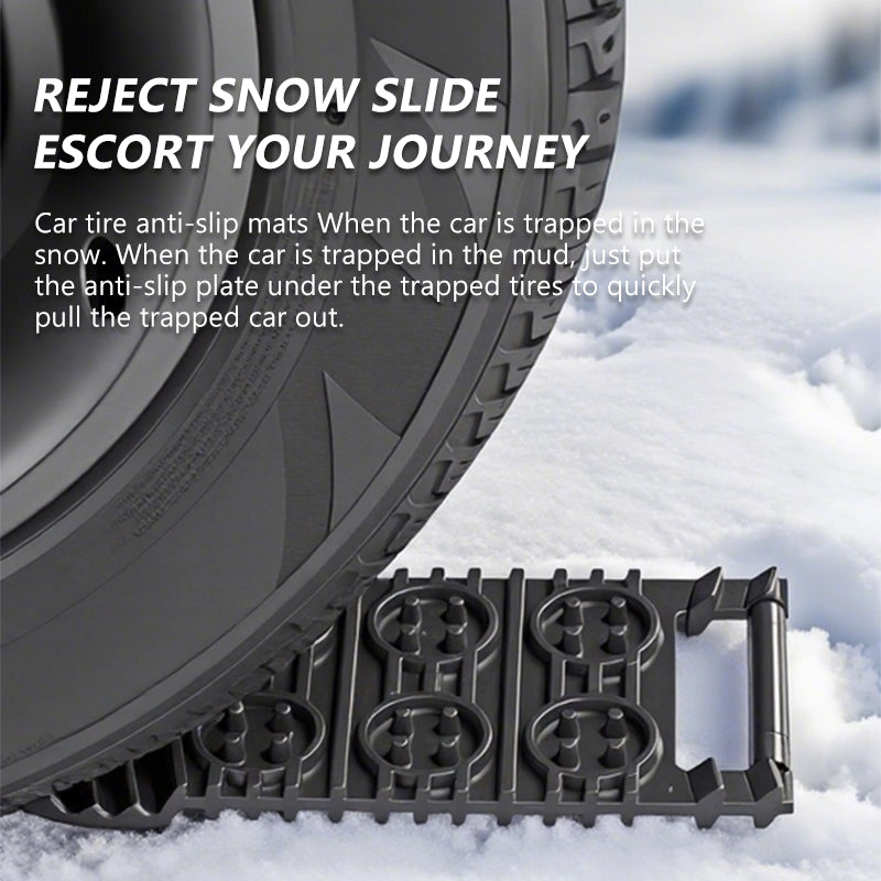 SEAMETAL Car Tire Emergency Anti-skid Board Recovery Tracks Traction Mat Board Snow Chain Shovel Ramps Pad Off Road Accessories