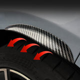 SEAMETAL 4Pcs/Set Car Wheel Eyebrow Arch Trim Side Fender Flare Strip Universal Curved Anti-Scratch Wheels Lip Strip Car Sticker