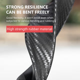 SEAMETAL 4Pcs/Set Car Wheel Eyebrow Arch Trim Side Fender Flare Strip Universal Curved Anti-Scratch Wheels Lip Strip Car Sticker