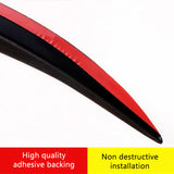 SEAMETAL 4Pcs/Set Car Wheel Eyebrow Arch Trim Side Fender Flare Strip Universal Curved Anti-Scratch Wheels Lip Strip Car Sticker