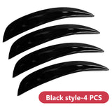 SEAMETAL 4Pcs/Set Car Wheel Eyebrow Arch Trim Side Fender Flare Strip Universal Curved Anti-Scratch Wheels Lip Strip Car Sticker