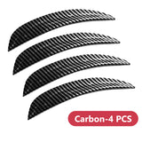 SEAMETAL 4Pcs/Set Car Wheel Eyebrow Arch Trim Side Fender Flare Strip Universal Curved Anti-Scratch Wheels Lip Strip Car Sticker