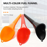 SEAMETAL Refueling Funnel Free Hand Long Mouth Gasoline Engine Oil Fuel Filter Car Motorcycle Special Plastic Funnel