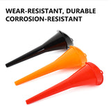SEAMETAL Refueling Funnel Free Hand Long Mouth Gasoline Engine Oil Fuel Filter Car Motorcycle Special Plastic Funnel