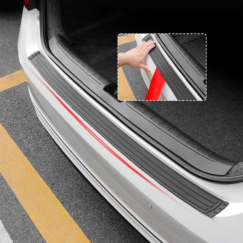 Car Rear Bumper Protector Guard - Anti-Scratch Rubber Cover Strip for Most Cars and SUVs