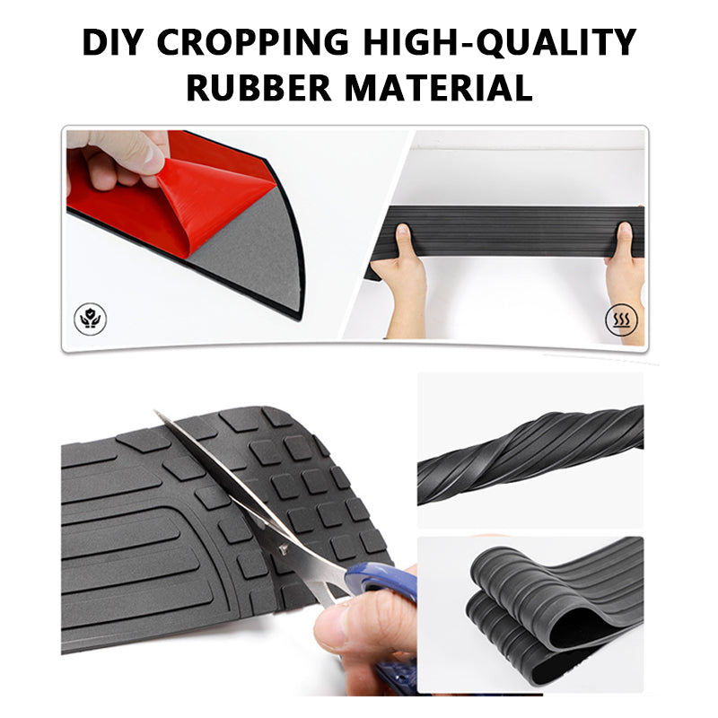 Car Rear Bumper Protector Guard - Anti-Scratch Rubber Cover Strip for Most Cars and SUVs