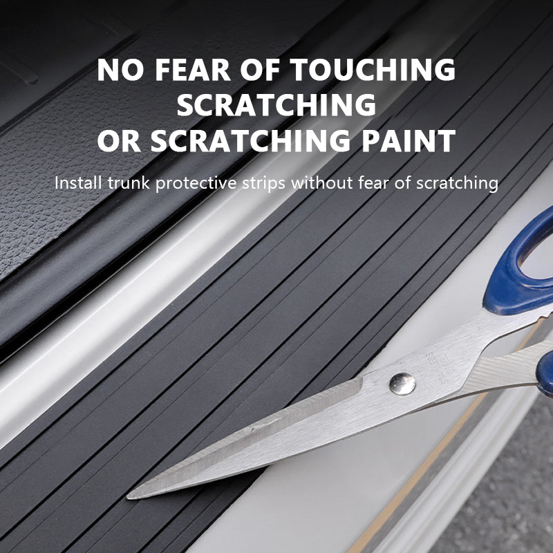 Car Rear Bumper Protector Guard - Anti-Scratch Rubber Cover Strip for Most Cars and SUVs