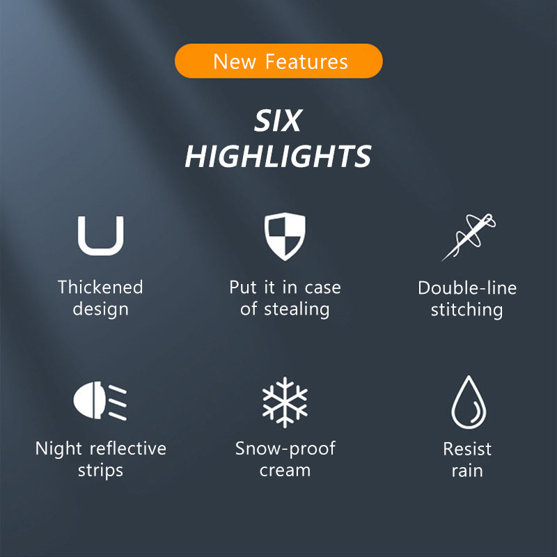 SEAMETAL Car Winter Windshield Snow Cover Thicken UV Reflective Sun Shade Waterproof Frost Protection Universal For SUV/Sedan