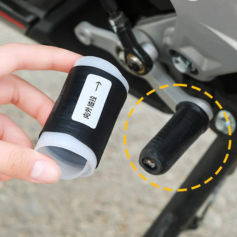 SEAMETAL Motorcycle Rubber Shift Lever Gear Cover Universal CBR650R CB650R CBR1000RR CB1000R Gear Shift Lever Pedal Foot Pad Rubber Cover