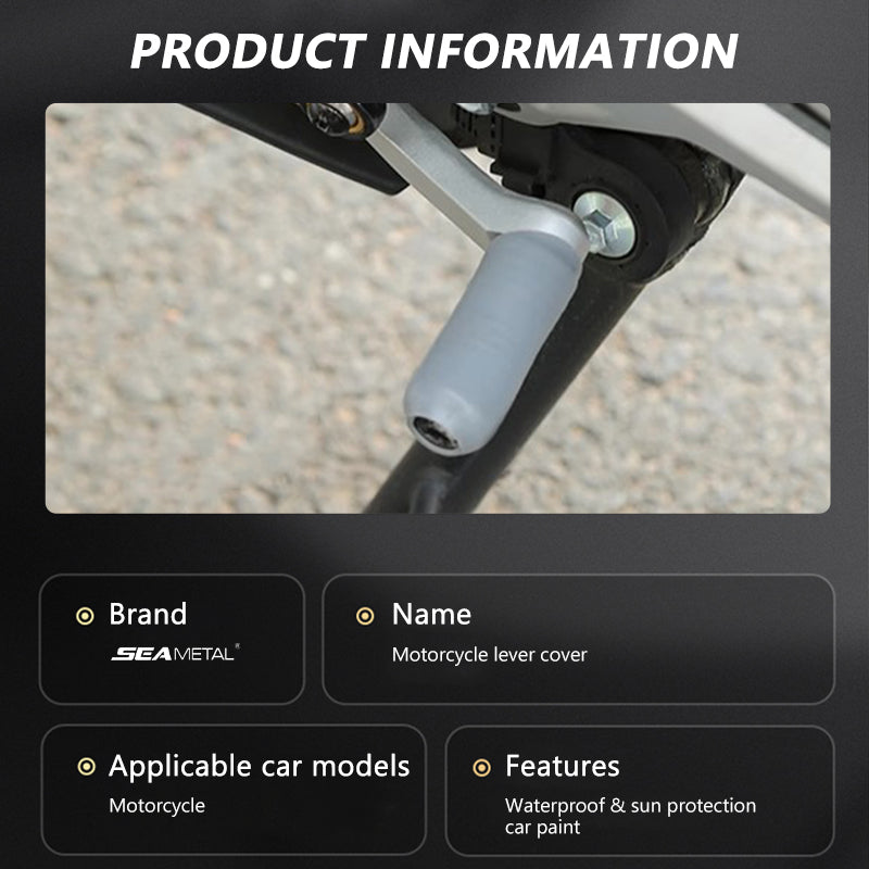 SEAMETAL Motorcycle Rubber Shift Lever Gear Cover Universal CBR650R CB650R CBR1000RR CB1000R Gear Shift Lever Pedal Foot Pad Rubber Cover
