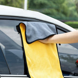 SEAMETAL Ultra-Absorbent Dual-Layer Microfiber Car Wash Towel,Soft & Scratch-Free Cleaning Cloth for Vehicle Exterior