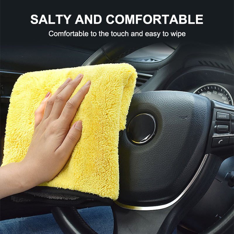 SEAMETAL Ultra-Absorbent Dual-Layer Microfiber Car Wash Towel,Soft & Scratch-Free Cleaning Cloth for Vehicle Exterior