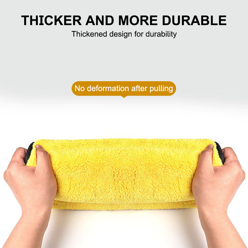SEAMETAL Ultra-Absorbent Dual-Layer Microfiber Car Wash Towel,Soft & Scratch-Free Cleaning Cloth for Vehicle Exterior