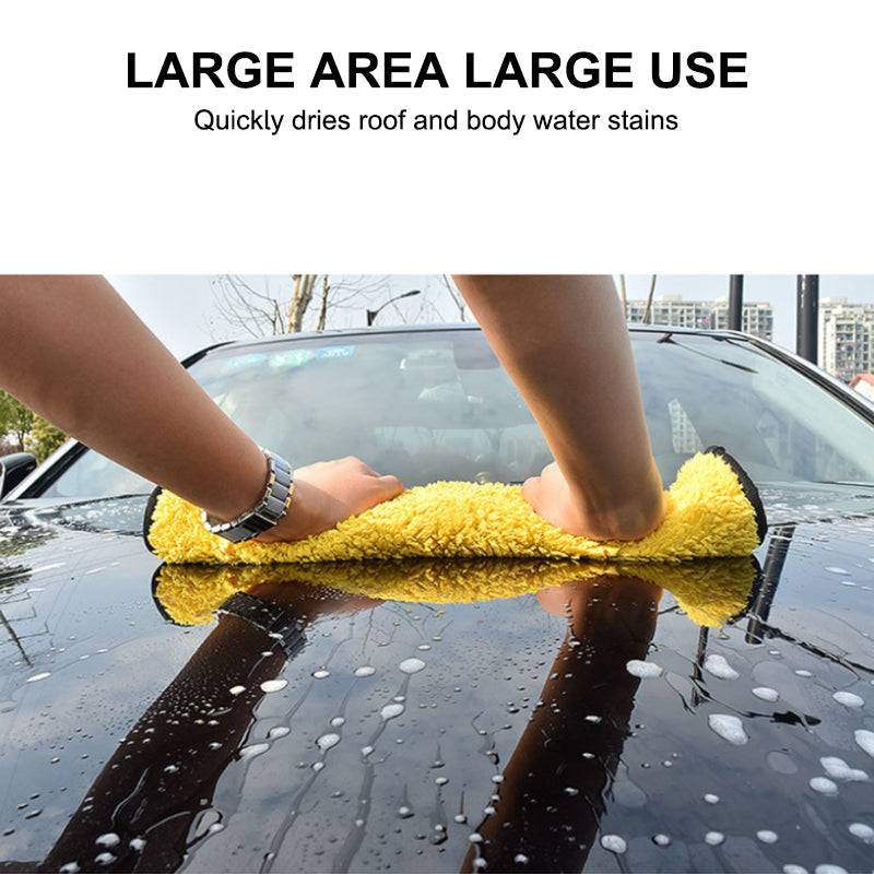SEAMETAL Ultra-Absorbent Dual-Layer Microfiber Car Wash Towel,Soft & Scratch-Free Cleaning Cloth for Vehicle Exterior
