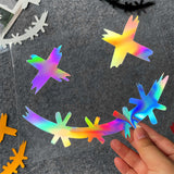 Waterproof Reflective Stickers For Motorcycle Helmet, Demon Smiling Face Decal, Auto Body Decoration, Car Sticker, Laser