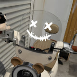 Waterproof Reflective Stickers For Motorcycle Helmet, Demon Smiling Face Decal, Auto Body Decoration, Car Sticker, Laser