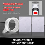 SEAMETAL Sunroof Sealing Strips Waterproof Stickers Car Glass Adhesive Strips Panoramic Sunroof Roof Leak Prevention Strips