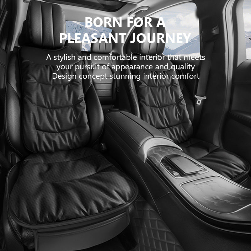 SEAMETAL Car Seat Cover Nappa Leather Car Seat Cushion Protector Winter Warm Seat Mat Soft Breathable Seat Cover Pad Accessories