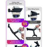 SEAMETAL Motorcycle Maintenance Crane Foldable Heavy Lift Stand Stable Cranes Frame Portable Support Bracket Parking Frame Universal Tools