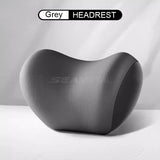 SEAMETAL Ergonomic Memory Foam Car Neck Pillow - Down-Surface Material, Slow Rebound, Medium Firmness