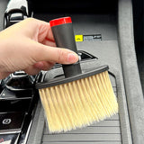 SEAMETAL Multifunctional Car Cleaning Brush Auto Air Outlet Gaps Dust Removal Brush Soft Bristles Car Interior Duster Clean Tool