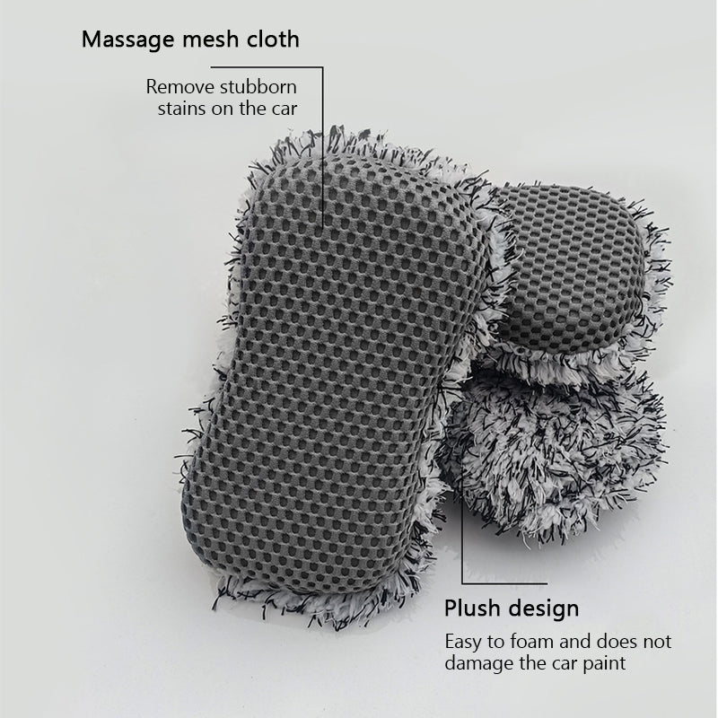 Microfiber Car Wash Sponge - Non-Scratch Wash Mitt Microfibers for Cleaner Cars, Great for Everyday Cleaning