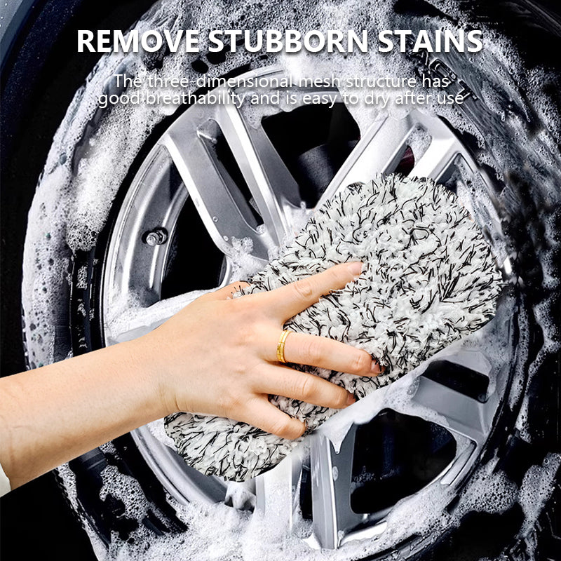 Microfiber Car Wash Sponge - Non-Scratch Wash Mitt Microfibers for Cleaner Cars, Great for Everyday Cleaning
