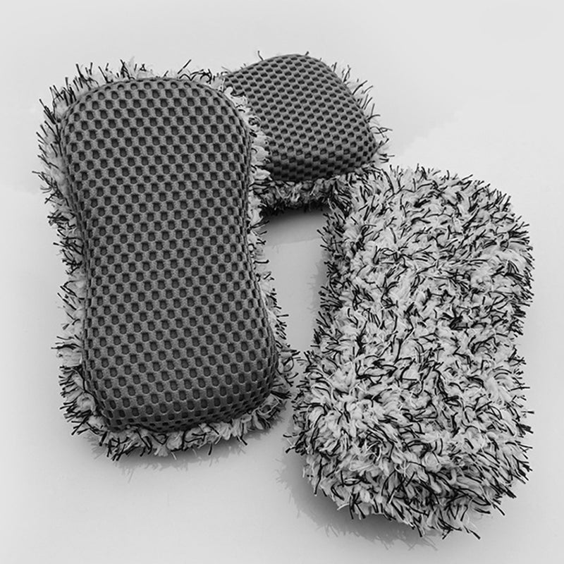 Microfiber Car Wash Sponge - Non-Scratch Wash Mitt Microfibers for Cleaner Cars, Great for Everyday Cleaning