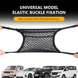 SEAMETAL Car Mesh Organizer, Seat Back Net Bag, Barrier of Backseat Pet Kids, Cargo Tissue Purse Holder, Driver Storage Netting Pouch