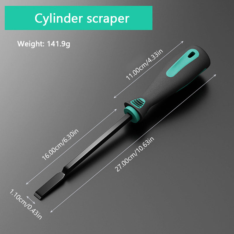 SEAMETAL Car Gasket Scraper Rust, Residue And Buildup Cleaning Blade Car Cylinder Scraper Cleaning Tool Extended Reach Handle