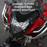 SEAMETAL 2Pcs Motorcycle Winglets Motorcycle Front Side Spoiler Aerodynamic Wing set Universal Fixed Wind Wing Decoration with LED Dynamic Light