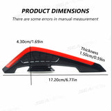 SEAMETAL 2Pcs Motorcycle Winglets Motorcycle Front Side Spoiler Aerodynamic Wing set Universal Fixed Wind Wing Decoration with LED Dynamic Light
