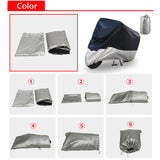 SEAMETAL Motorcycle Bike Cover Waterproof All Season Dustproof UV Protective Outdoor Indoor Scooter Wear-resistant Fabric Motorbike Cover