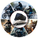 SEAMETAL Motorcycle Bike Cover Waterproof All Season Dustproof UV Protective Outdoor Indoor Scooter Wear-resistant Fabric Motorbike Cover
